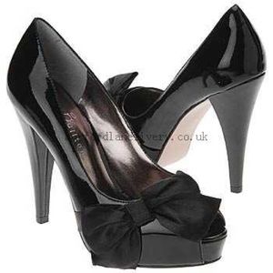 Paris Hilton Bow Patent Leather Pumps